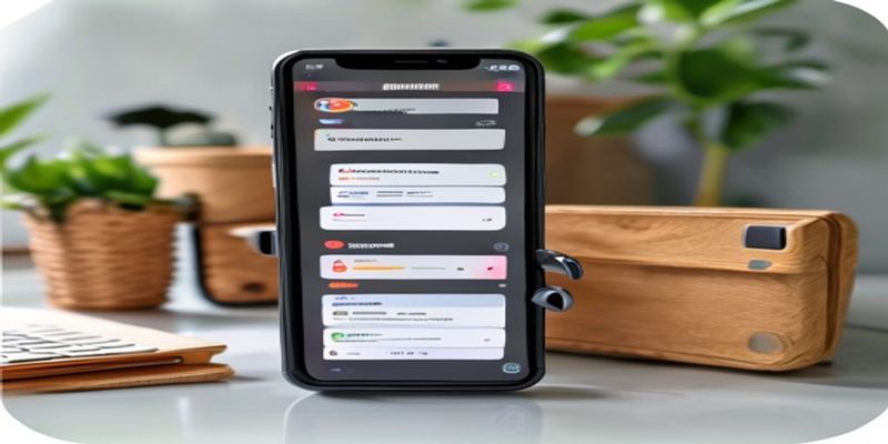 Man scanning item with household inventory app barcode scanner on smartphone