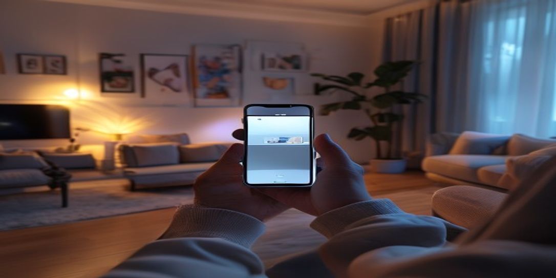 A person recording a home inventory video for insurance purposes