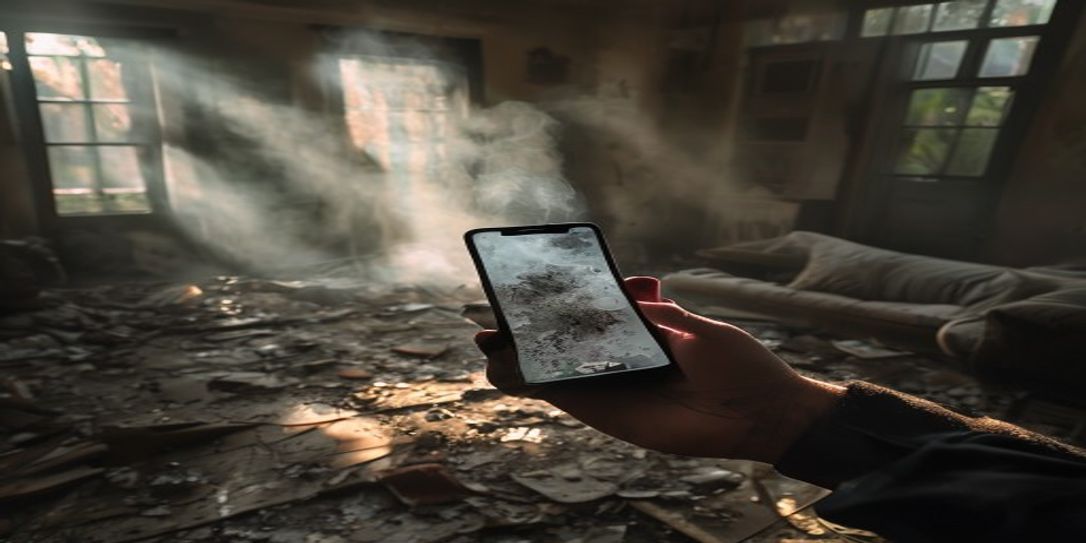 Using the Rivets Inventory app to document property damage after a wildfire.