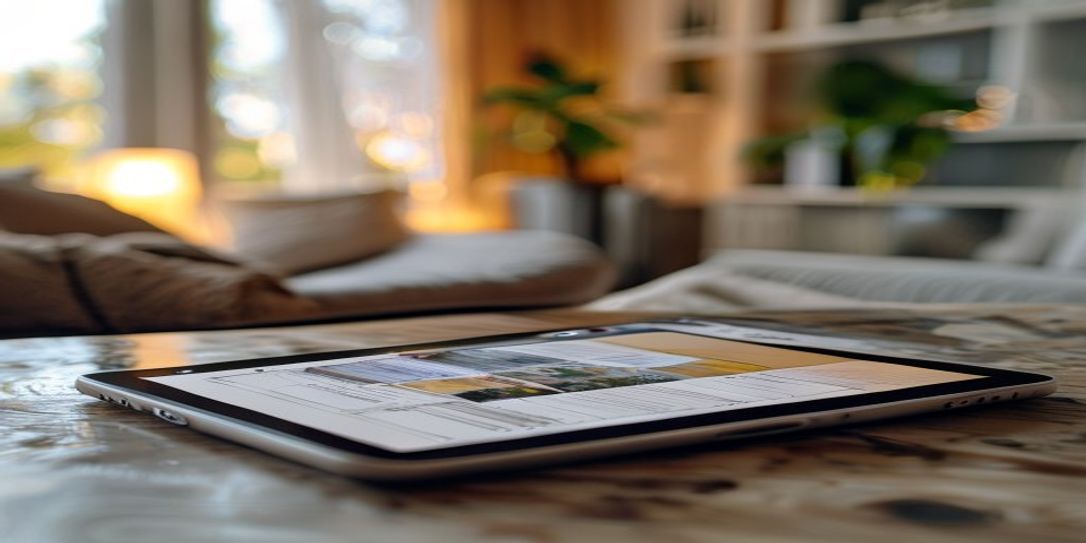 California homeowner using Rivets Inventory app on an Android device to document home assets