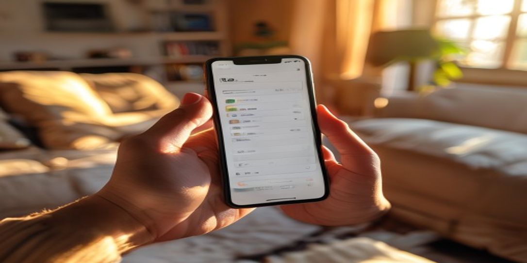 A user navigating the Rivets Inventory app on a smartphone to document home valuables