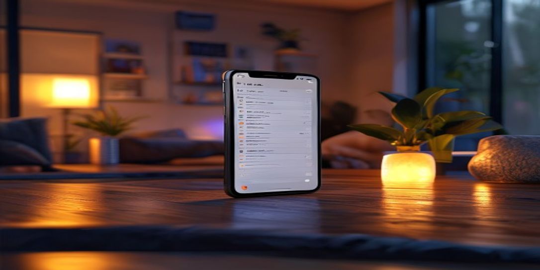 Smartphone app showing digital home inventory interface with cloud backup status