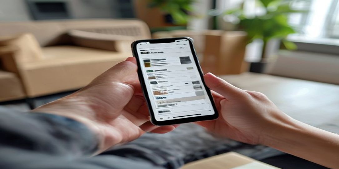 Using the Rivets Inventory Android app to scan a moving box with a barcode scanner