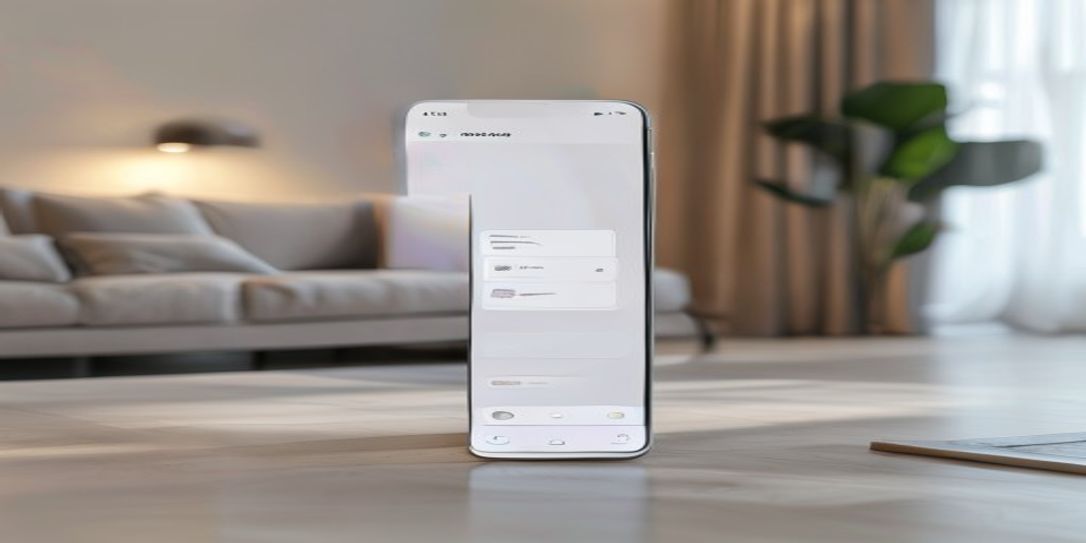 Android smartphone displaying the Rivets Inventory app for home asset tracking