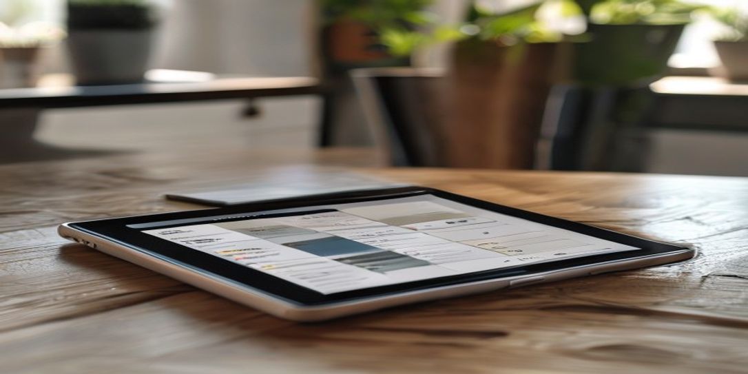 Android tablet displaying professional home inventory software
