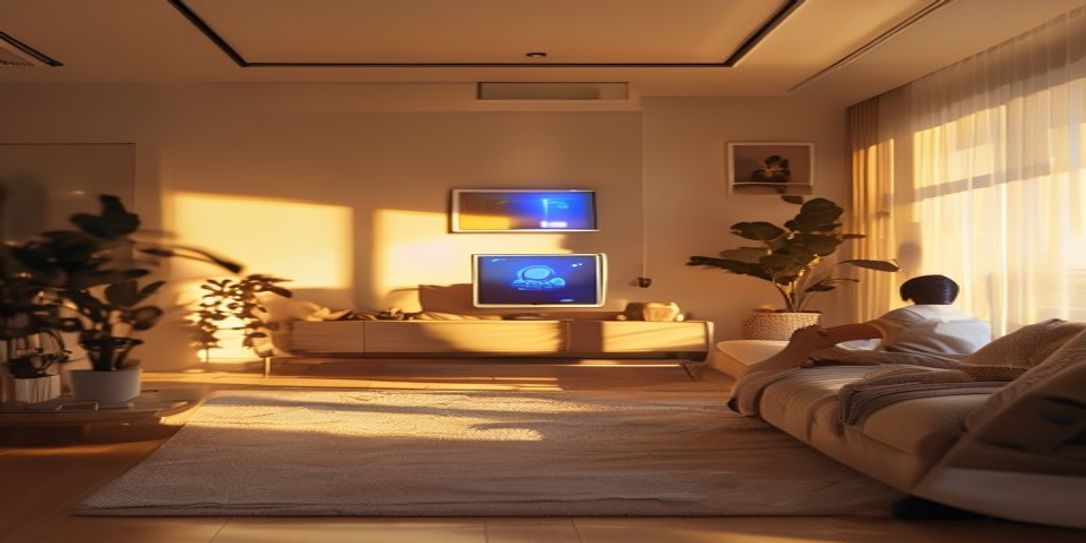 Person using an Android smartphone to organize home contents