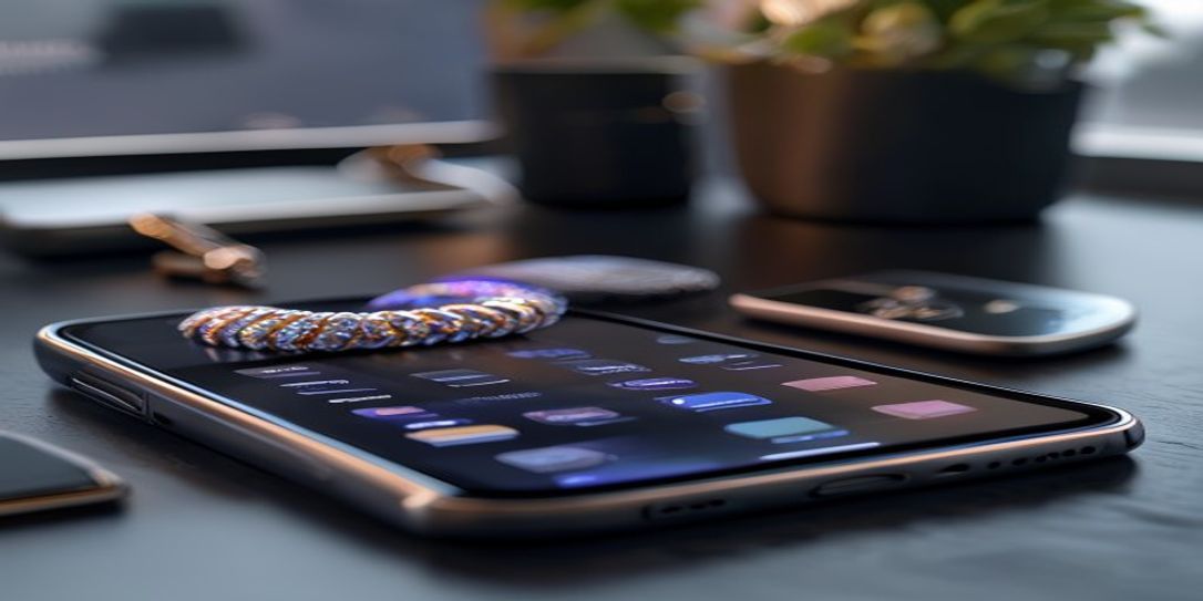 Smartphone displaying the best mobile app to inventory jewelry and electronics
