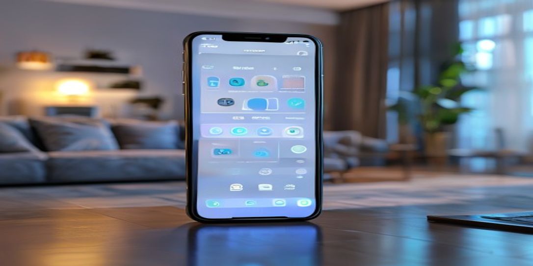 Mobile app showing secure digital home inventory on a smartphone
