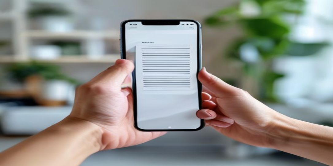 Using a personal inventory app with a barcode scanner on a smartphone