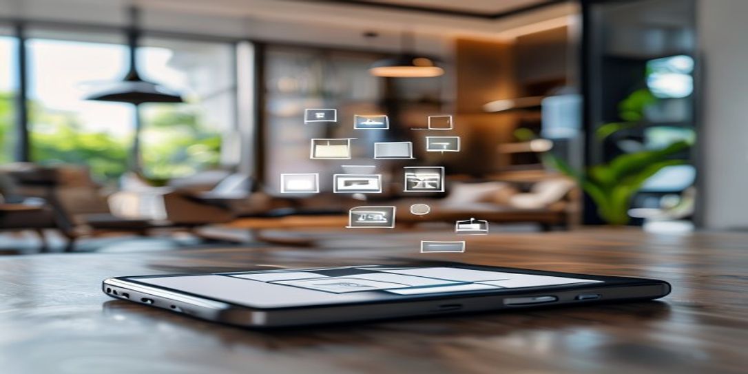 Modern Android smartphone app interface for home inventory management and estate planning