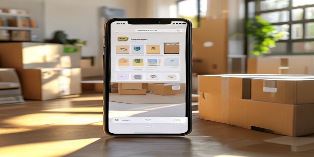 Mobile home inventory app interface used for organizing relocation items