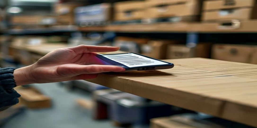 Using an Android app to scan a barcode on a storage box