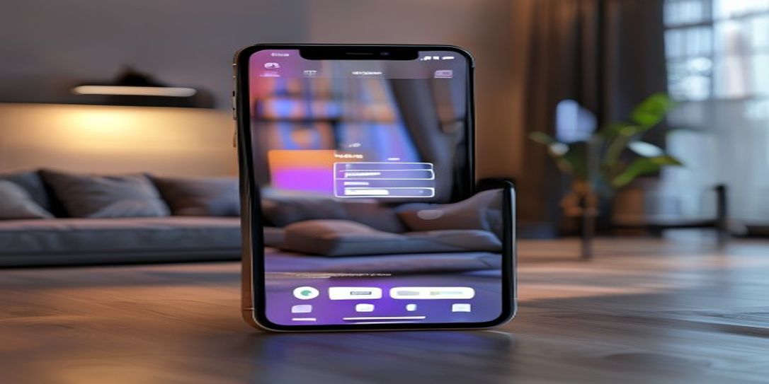Digital home inventory application interface on a smartphone screen.