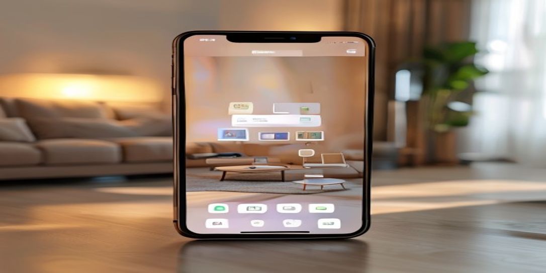 Digital home inventory application interface on a smartphone screen for insurance claims