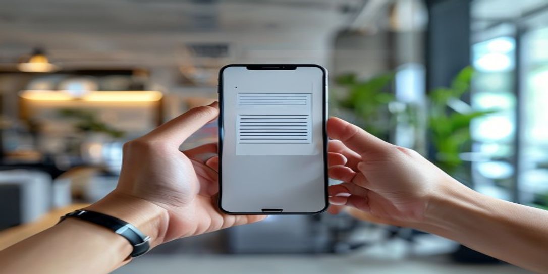 Using a smartphone to scan home inventory with a barcode scanner app