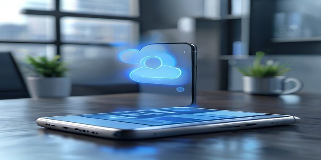 Android smartphone displaying the Rivets Home Inventory app with cloud sync capabilities