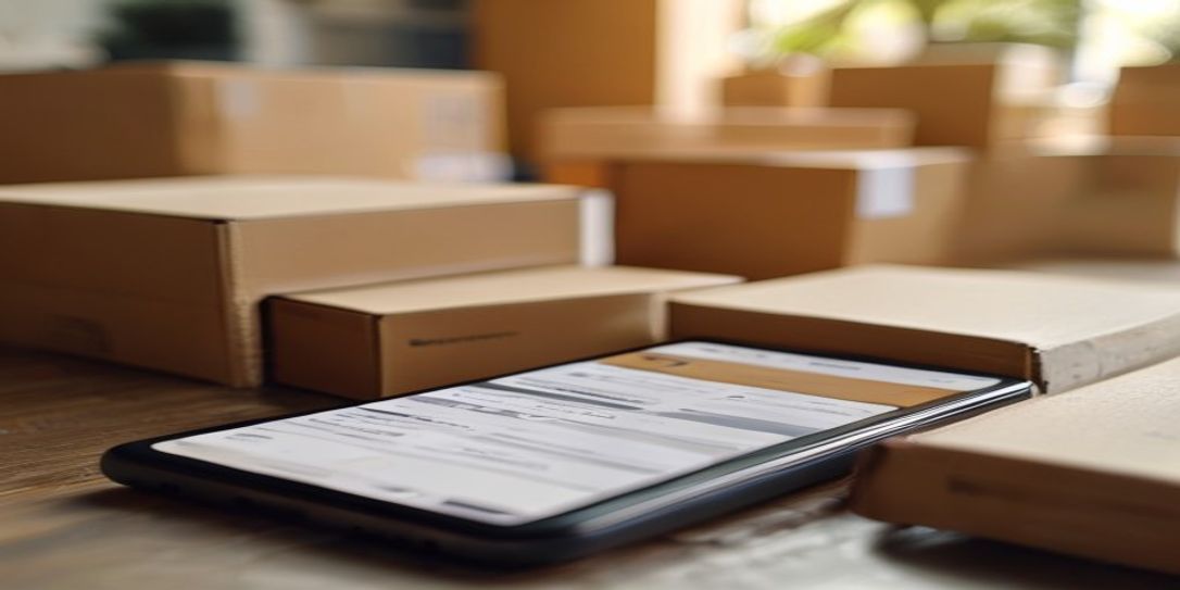 Android smartphone displaying a digital home inventory app for organizing moving house checklists