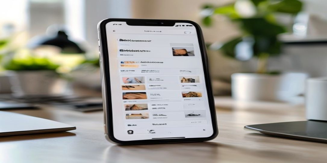 Smartphone displaying a digital home inventory app for asset management