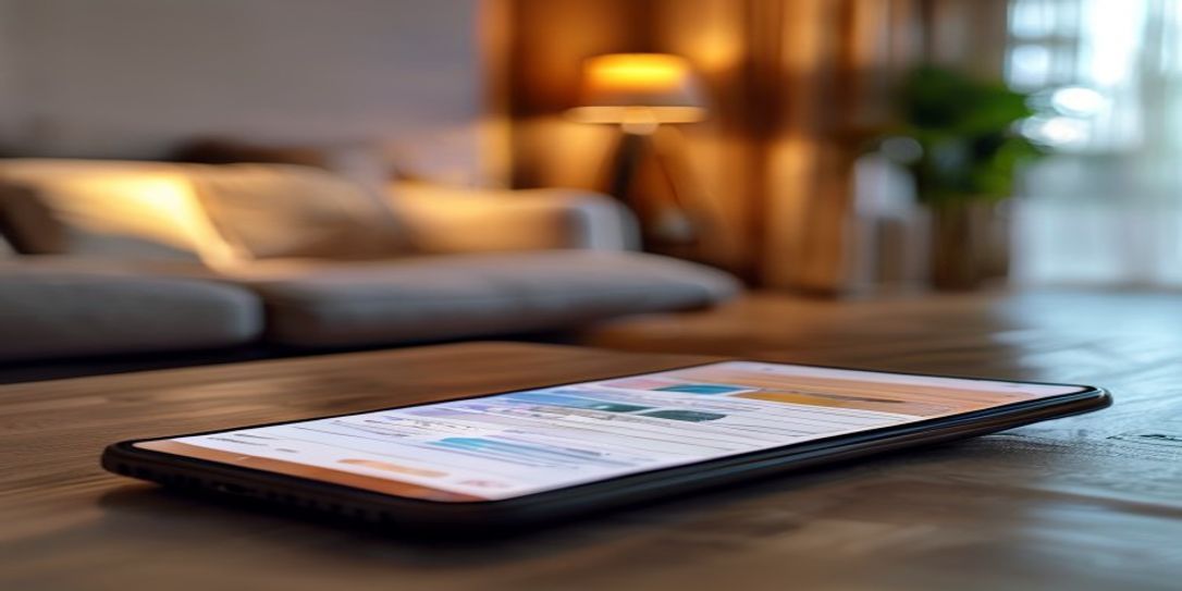 Smartphone displaying a digital home inventory app interface