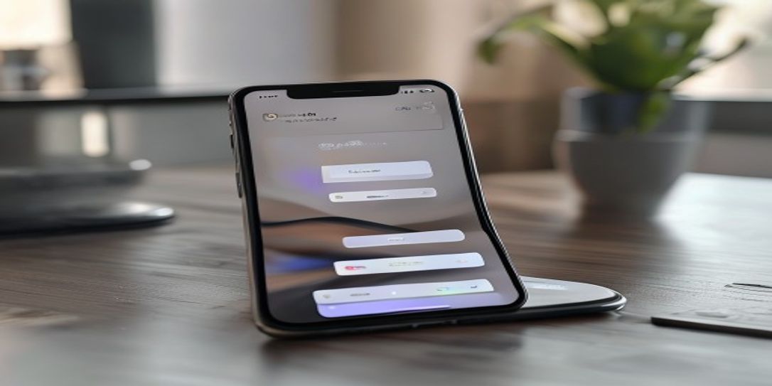 A smartphone showing a home inventory app interface used for organizing home contents during a move.