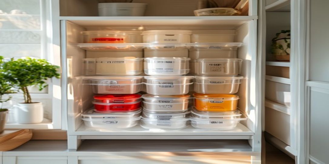Organized freezer contents managed by the Rivets Inventory Android app