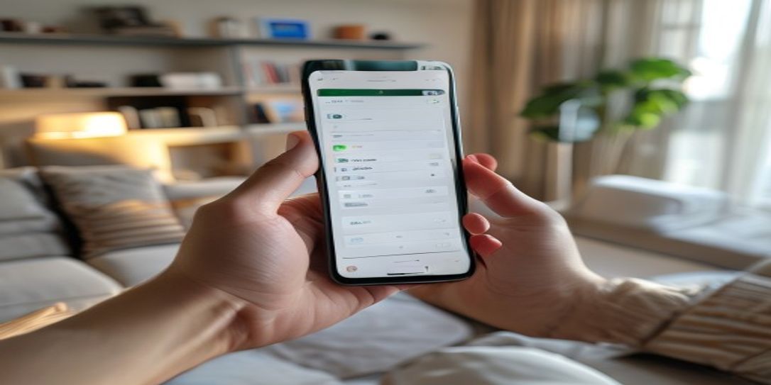 A user updating their home contents inventory on a smartphone app