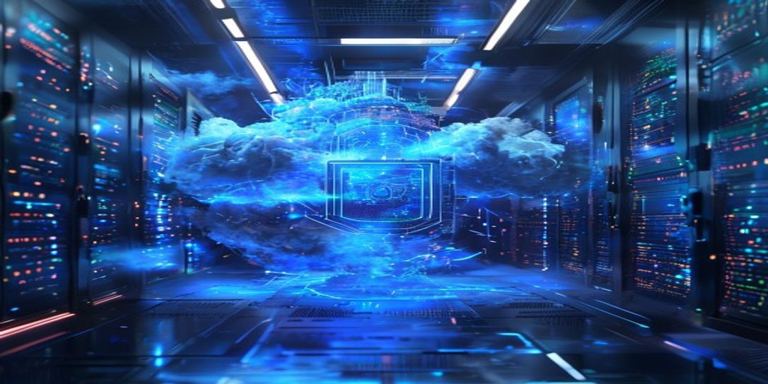 Secure cloud storage icon protecting digital home inventory data